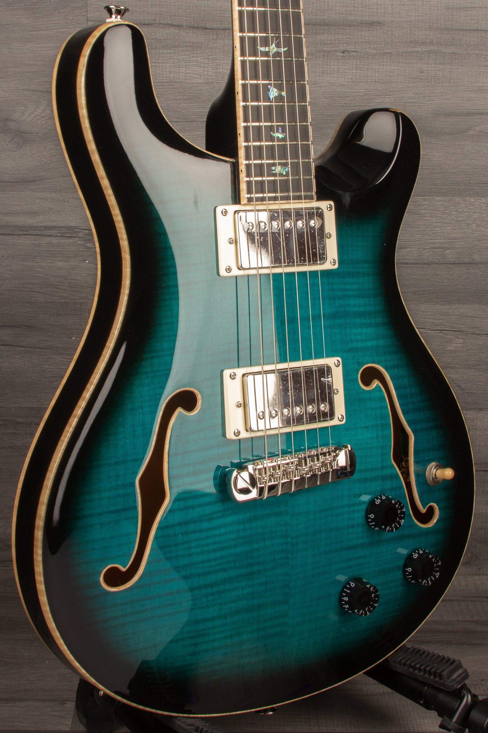 PRS - SE Hollowbody II Piezo Peacock Blue Smokeburst