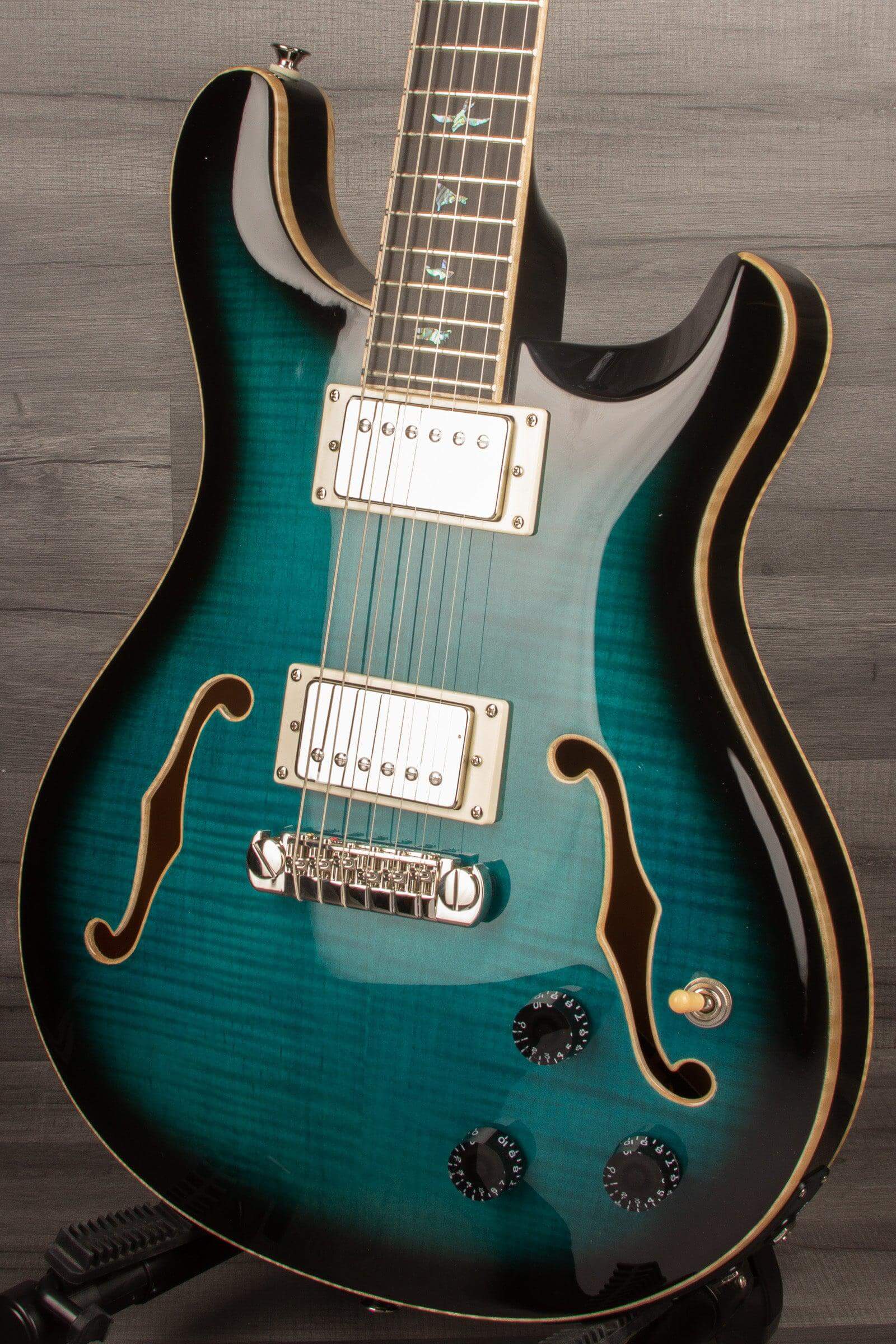 PRS - SE Hollowbody II Piezo Peacock Blue Smokeburst