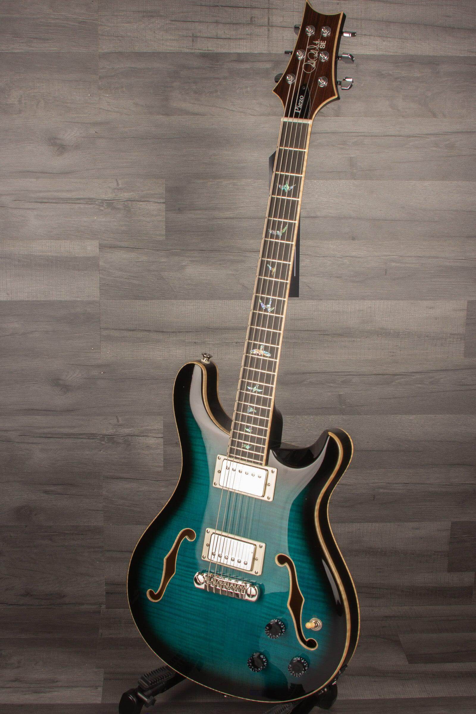 PRS - SE Hollowbody II Piezo Peacock Blue Smokeburst