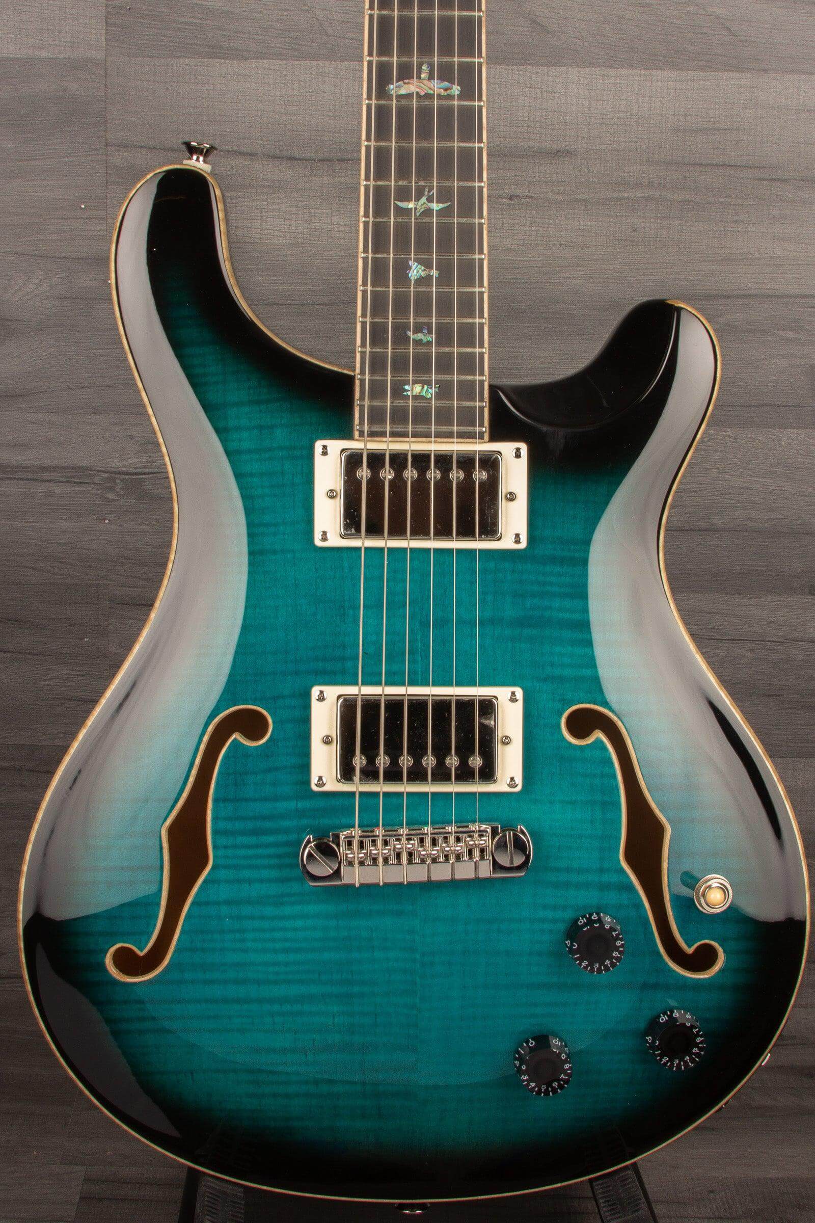 PRS - SE Hollowbody II Piezo Peacock Blue Smokeburst
