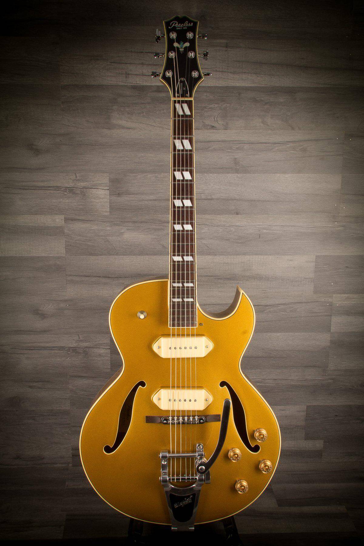 Peerless Electric Guitar USED - Peerless Gigmaster SC Masterplayer - Metallic Gold High Gloss