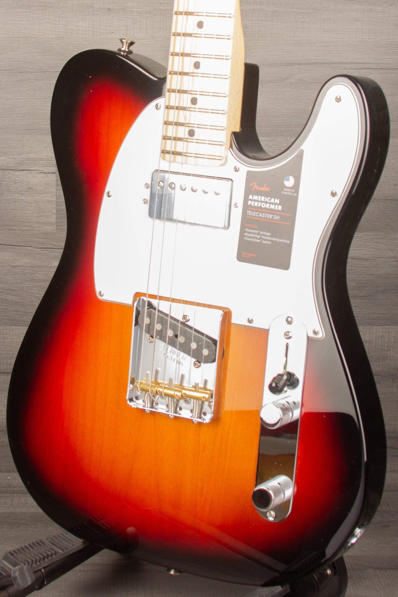 Fender American Performer Telecaster HS Electric Guitar - 3 Colour Sunburst MN