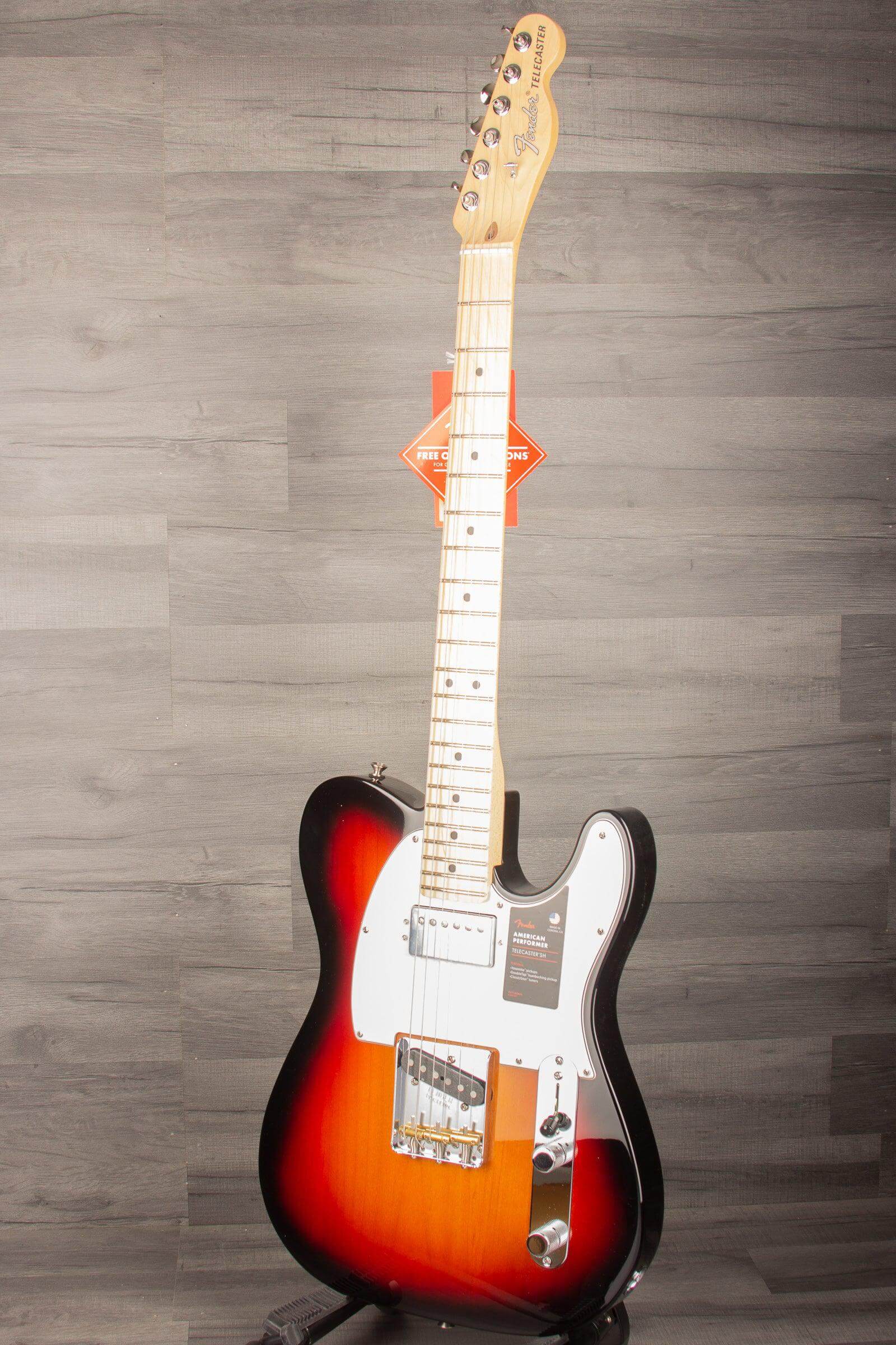 Fender American Performer Telecaster HS Electric Guitar - 3 Colour Sunburst MN