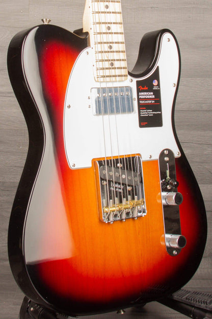 Fender American Performer Telecaster HS Electric Guitar - 3 Colour Sunburst MN