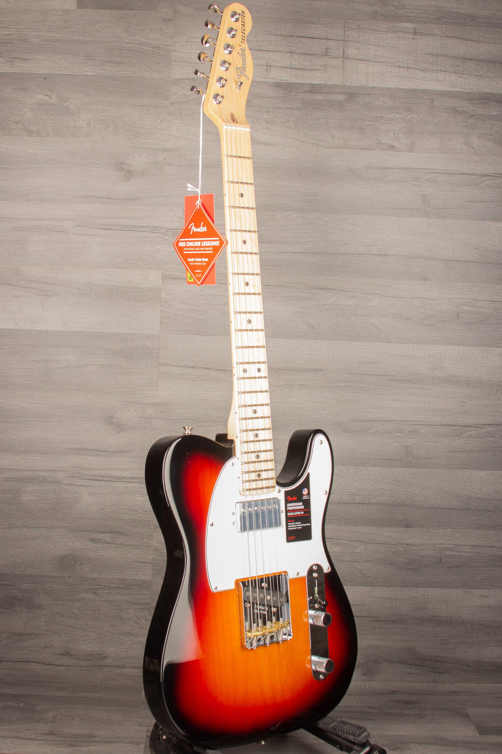 Fender American Performer Telecaster HS - 3 colour Sunburst MN - MusicStreet
