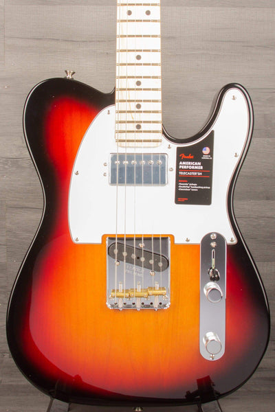 Fender American Performer Telecaster HS Electric Guitar - 3 Colour Sunburst MN
