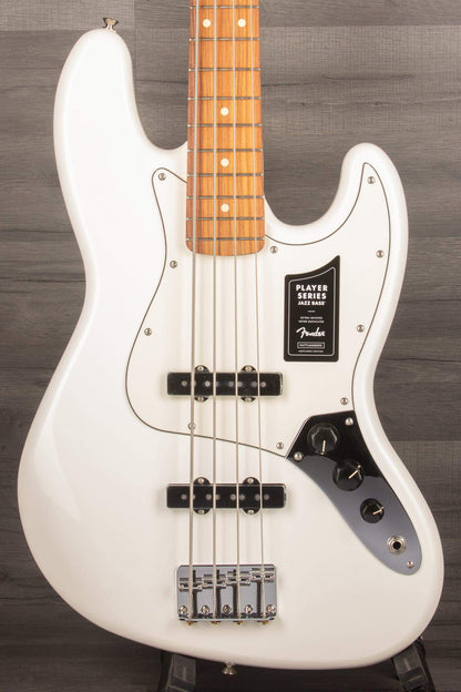 Fender Player Jazz Bass Guitar, Pau Ferro Fingerboard - Polar White