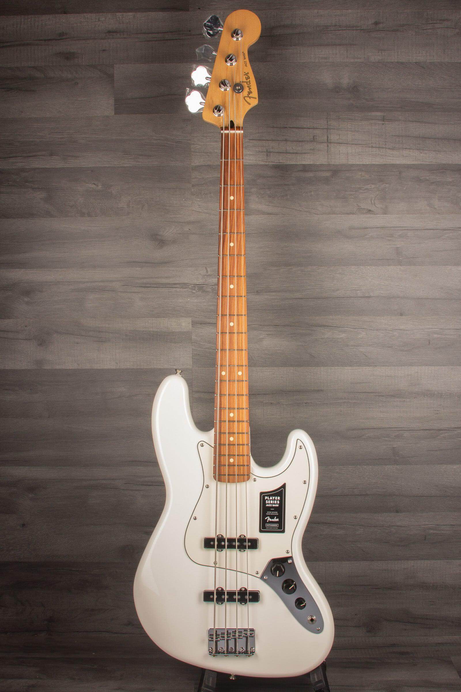 Fender Player Jazz Bass Guitar, Pau Ferro Fingerboard - Polar White