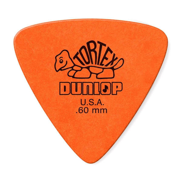 DUNLOP Tortex Triangle Player Pack 6 Piece Orange 0.60mm - MusicStreet