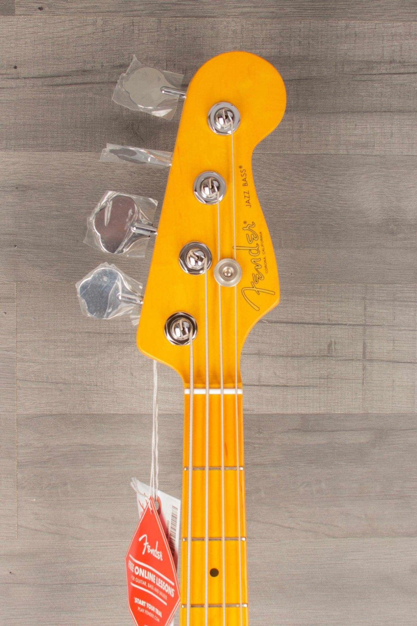 Fender American Professional II Jazz Bass Guitar, Maple Neck - Olympic White