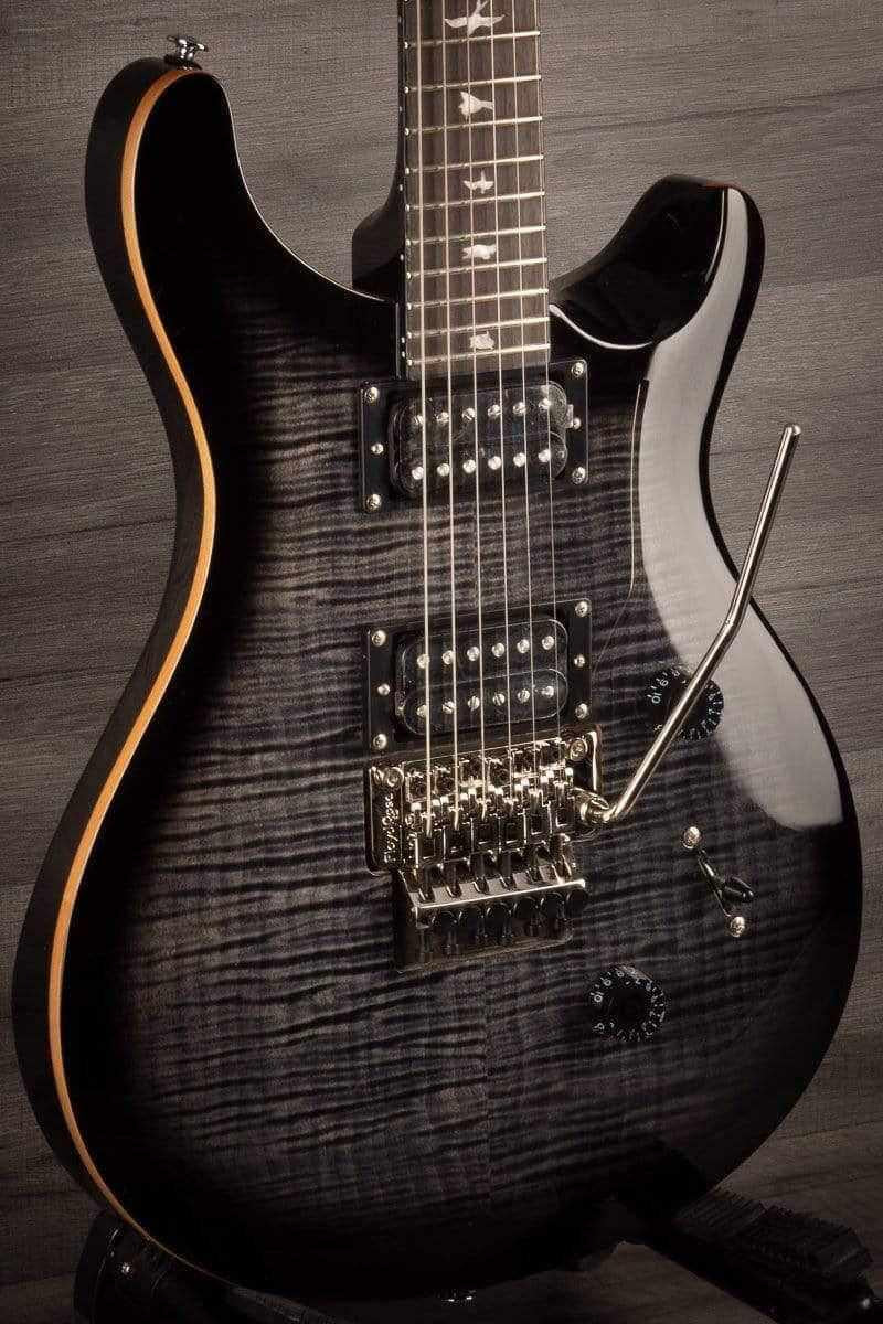 PRS SE Custom 24 Floyd Rose Electric Guitar - Charcoal Burst
