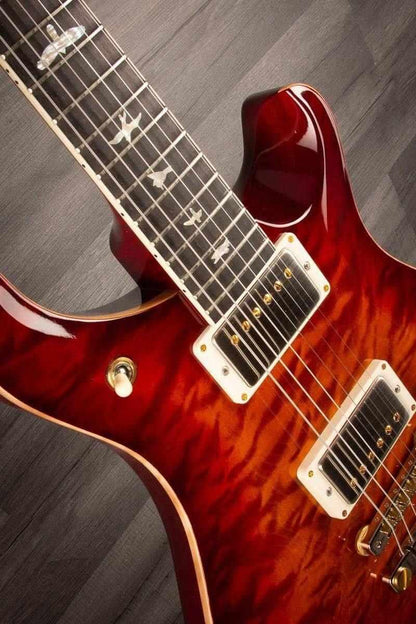 PRS 594 McCarty 10 Top Quilt - One Piece, Flamed Maple neck, Dark Cherry Sunburst s#0323340