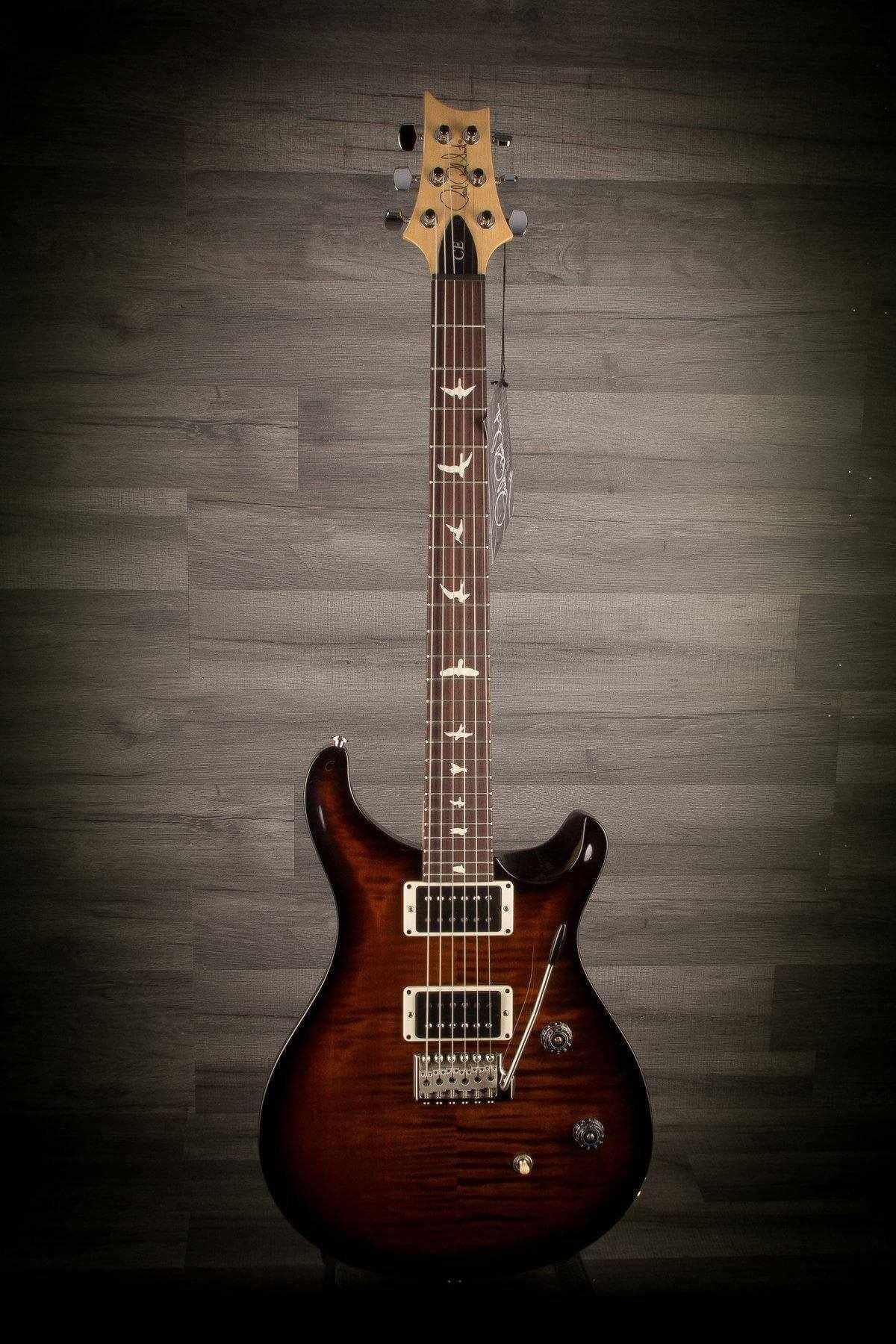 PRS CE24 Gloss Flame Electric Guitar - Burnt Amber