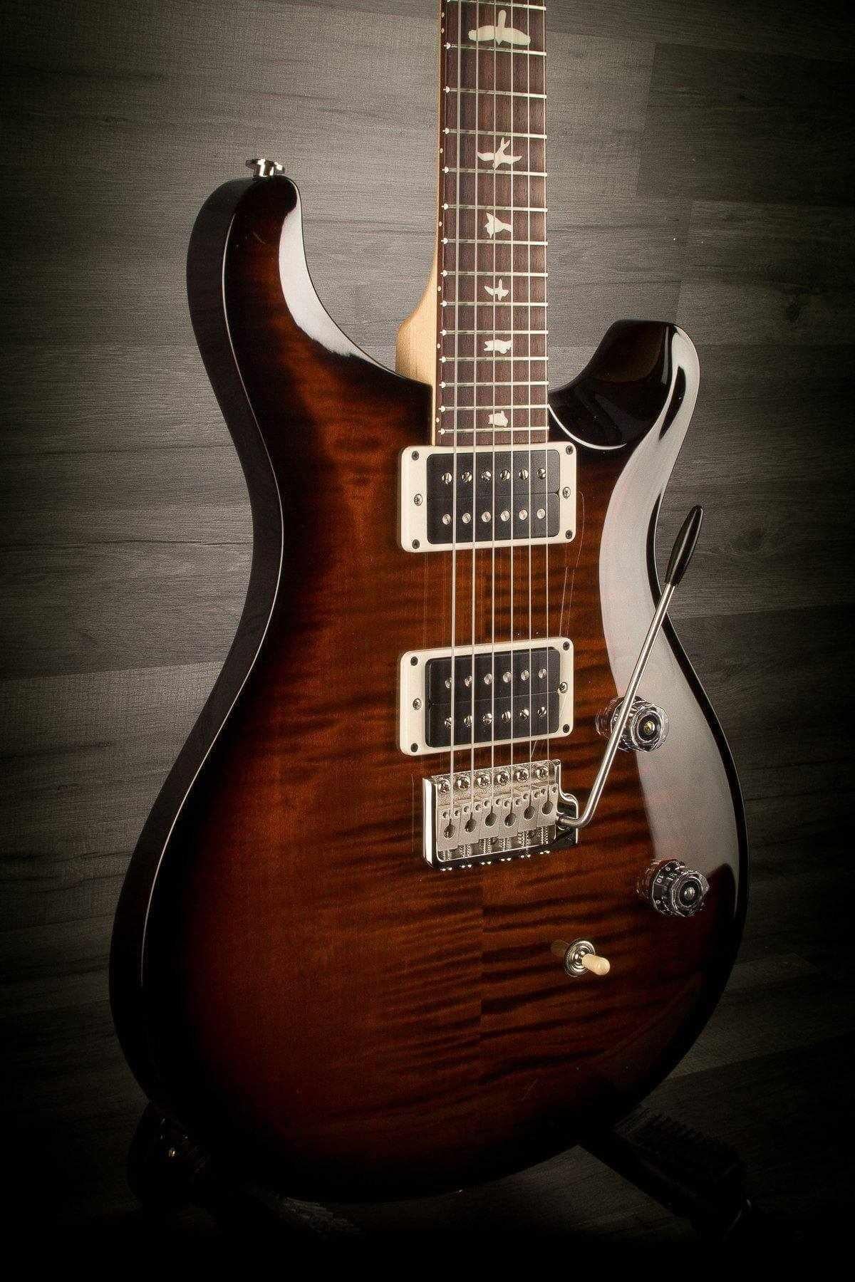 PRS CE24 Gloss Flame Electric Guitar - Burnt Amber