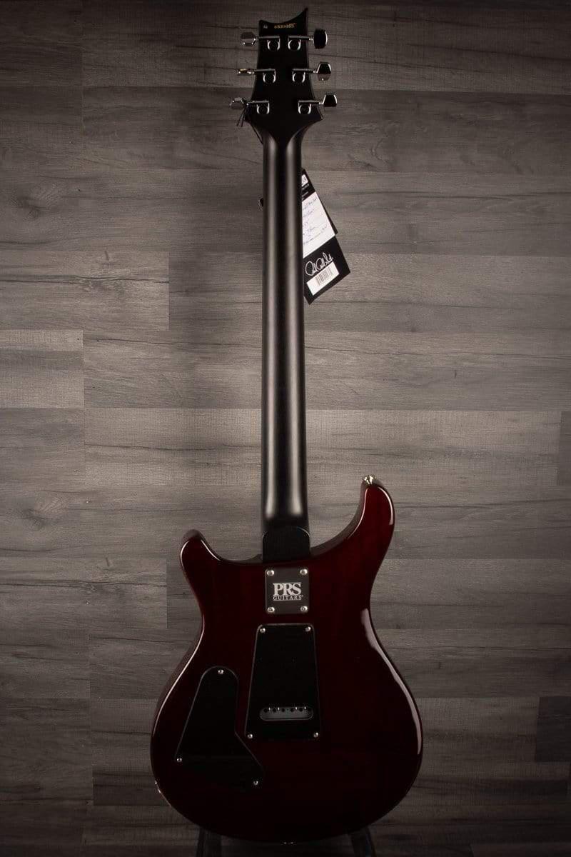 PRS CE24 Semi Hollow Scarlet Smokeburst - Blackout Neck