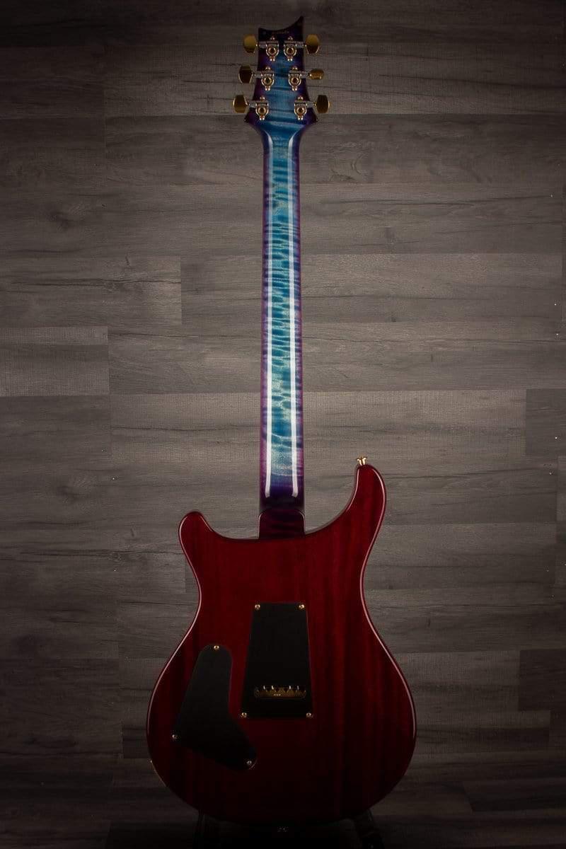 PRS Custom 24 10 top quilt Aquablue Purple Burst, Maple neck s#0328686