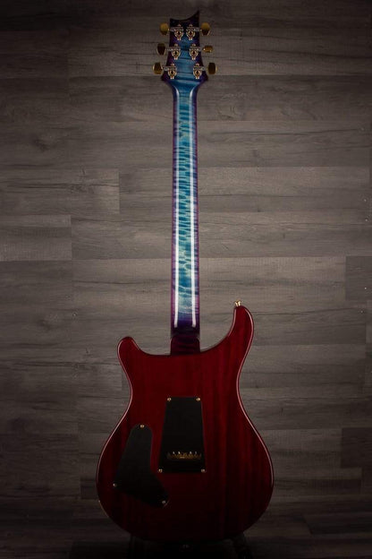 PRS Custom 24 10 top quilt Aquablue Purple Burst, Maple neck s#0328686