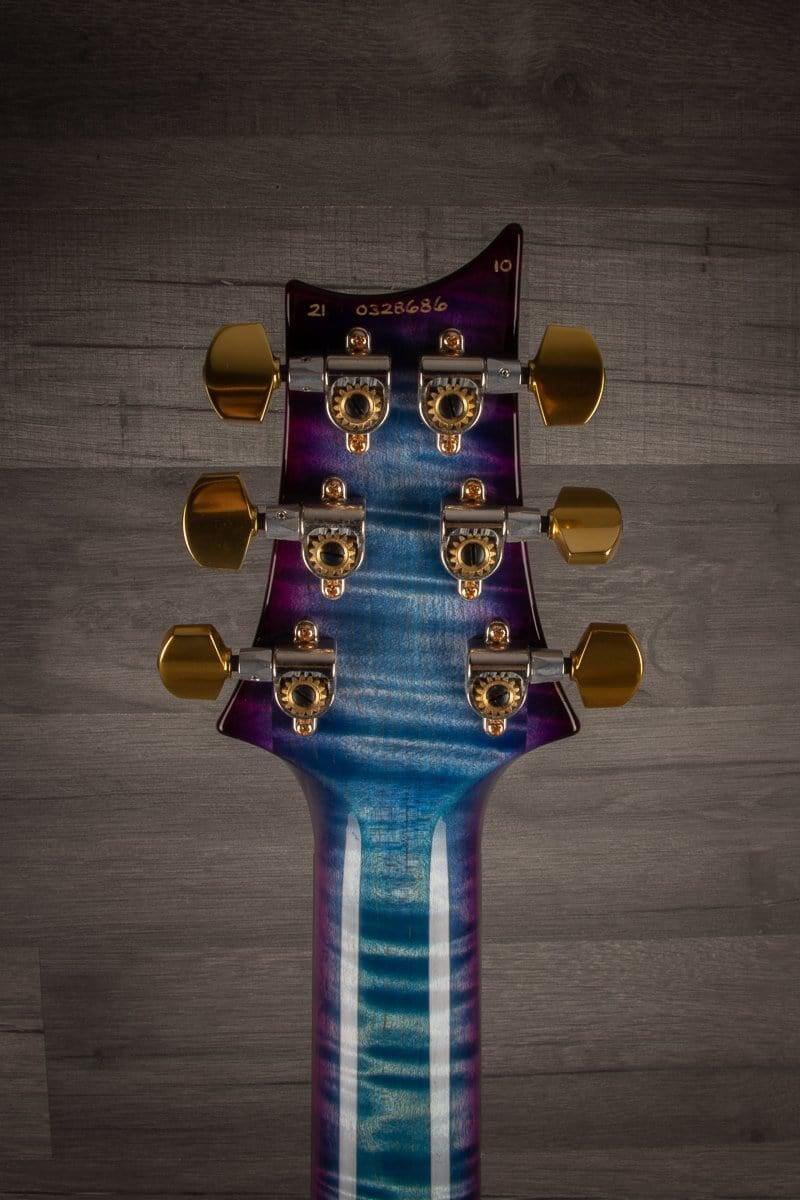 PRS Custom 24 10 top quilt Aquablue Purple Burst, Maple neck s#0328686