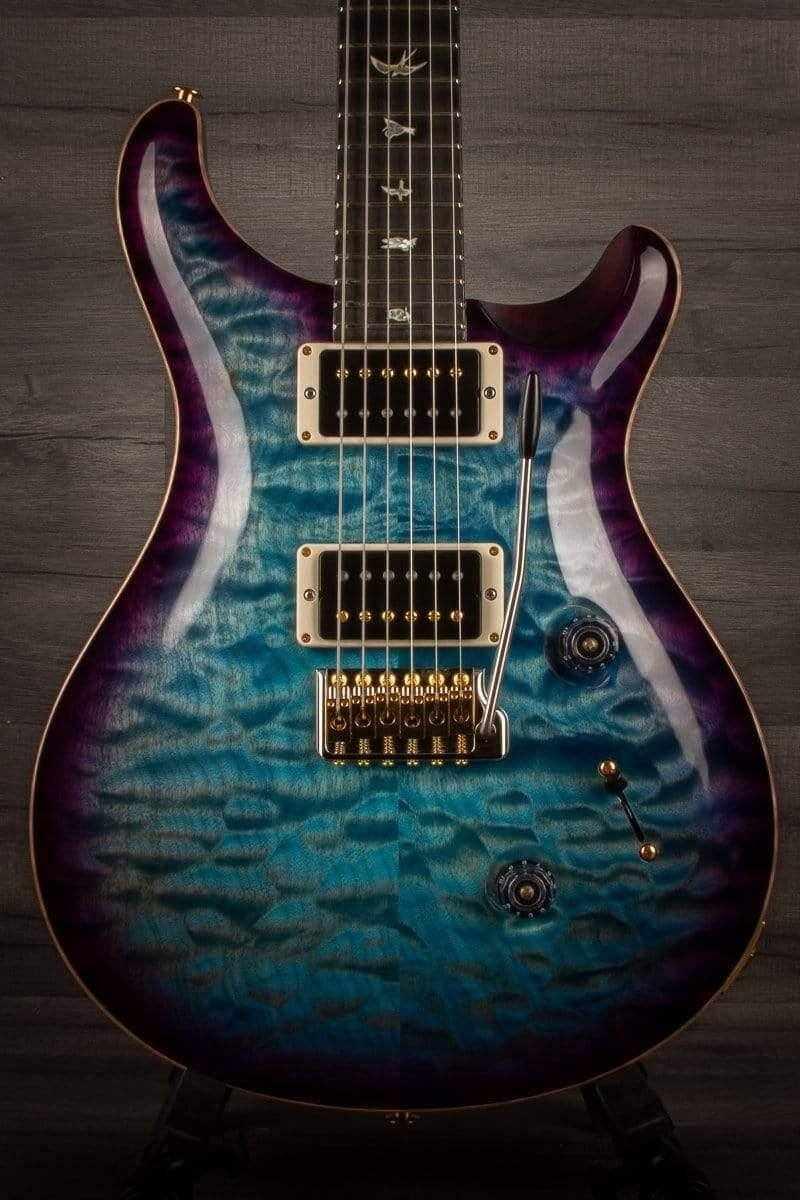 PRS Custom 24 10 top quilt Aquablue Purple Burst, Maple neck s#0328686