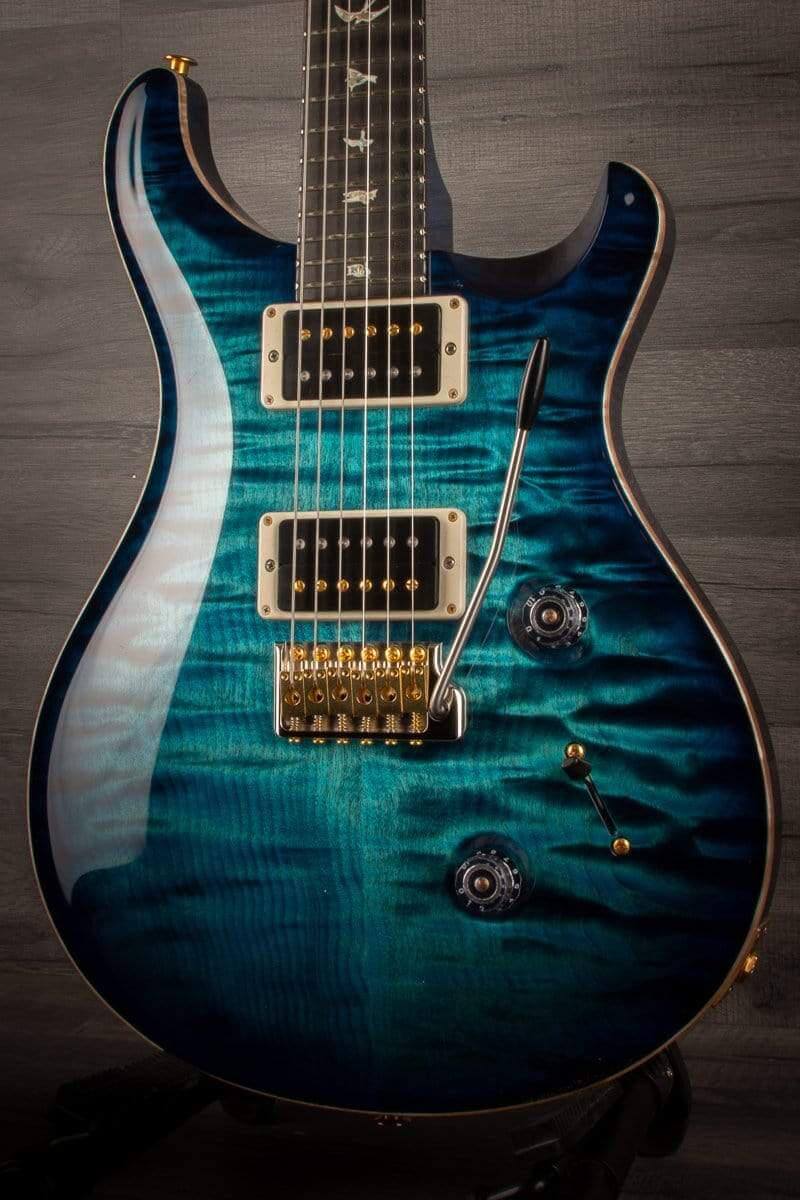 PRS Custom 24 10 top Quilt Cobalt Blue, maple neck s#0325772 - MusicStreet