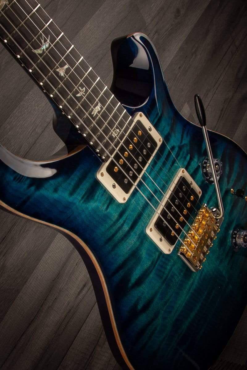 PRS Custom 24 10 top Quilt Cobalt Blue, maple neck s#0325772 - MusicStreet