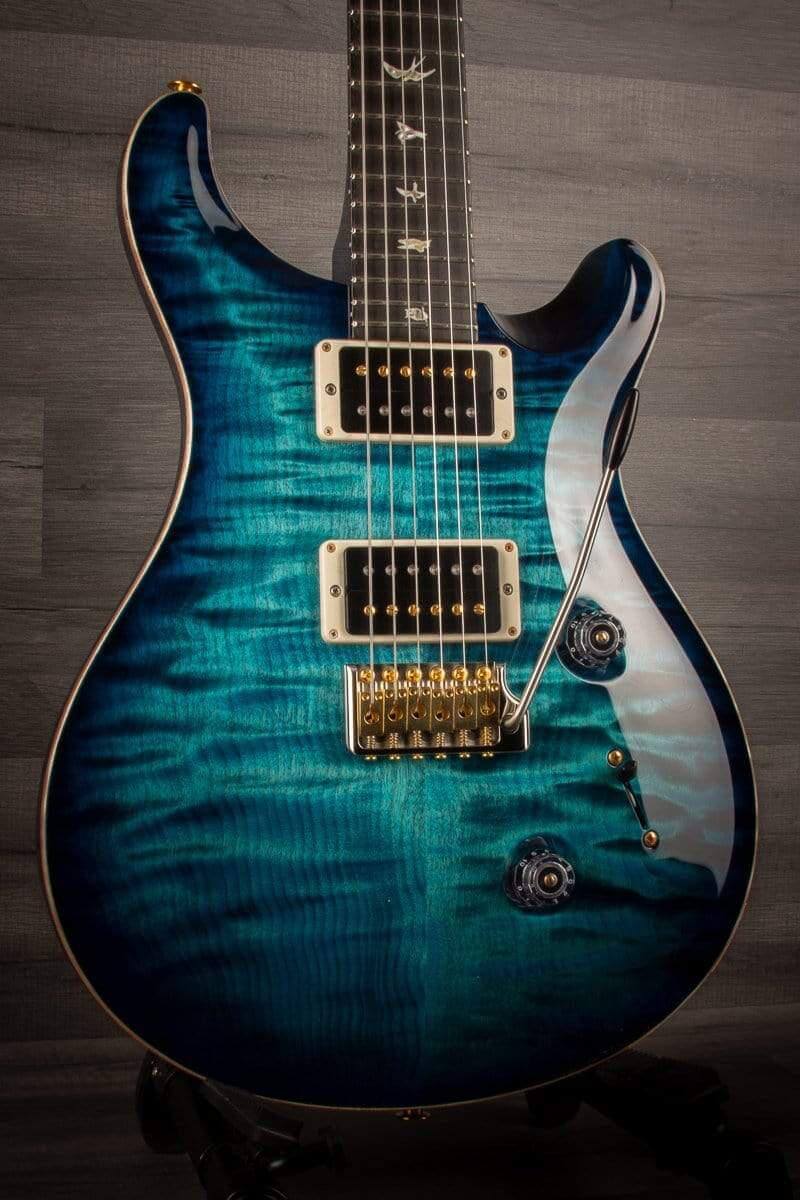 PRS Custom 24 10 top Quilt Cobalt Blue, maple neck s#0325772 - MusicStreet