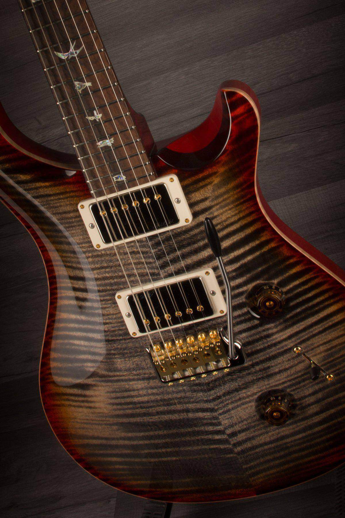 PRS Custom 24 Wood Library Burnt Maple Leaf - #249420