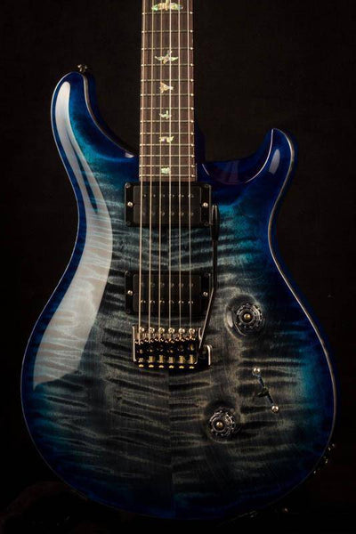 PRS Custom 24 Wood Library Charcoal Blueburst #236174 2017