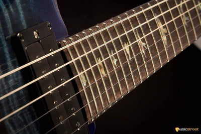 PRS Custom 24 Wood Library Charcoal Blueburst #236174 2017