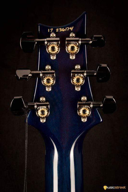 PRS Custom 24 Wood Library Charcoal Blueburst #236174 2017