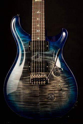 PRS Custom 24 Wood Library Charcoal Blueburst S#236691