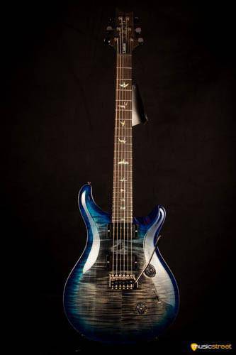 PRS Custom 24 Wood Library Charcoal Blueburst S#236691