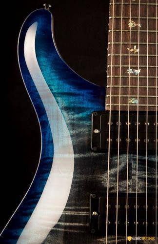 PRS Custom 24 Wood Library Charcoal Blueburst S#236691