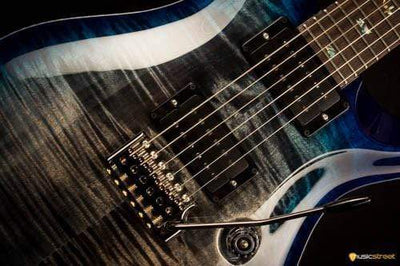 PRS Custom 24 Wood Library Charcoal Blueburst S#236691