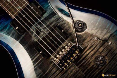 PRS Custom 24 Wood Library Charcoal Blueburst S#236691