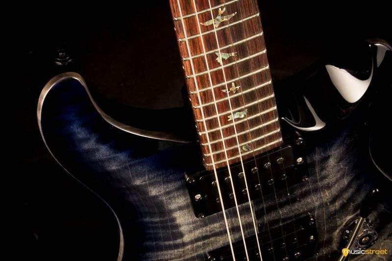 PRS Custom 24 Wood Library Charcoal Purpleburst #235334 2017