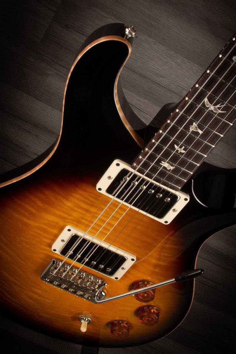 PRS DGT - Black Sunburst - Rosewood, Flame Maple, Bird Inlays s#0298354