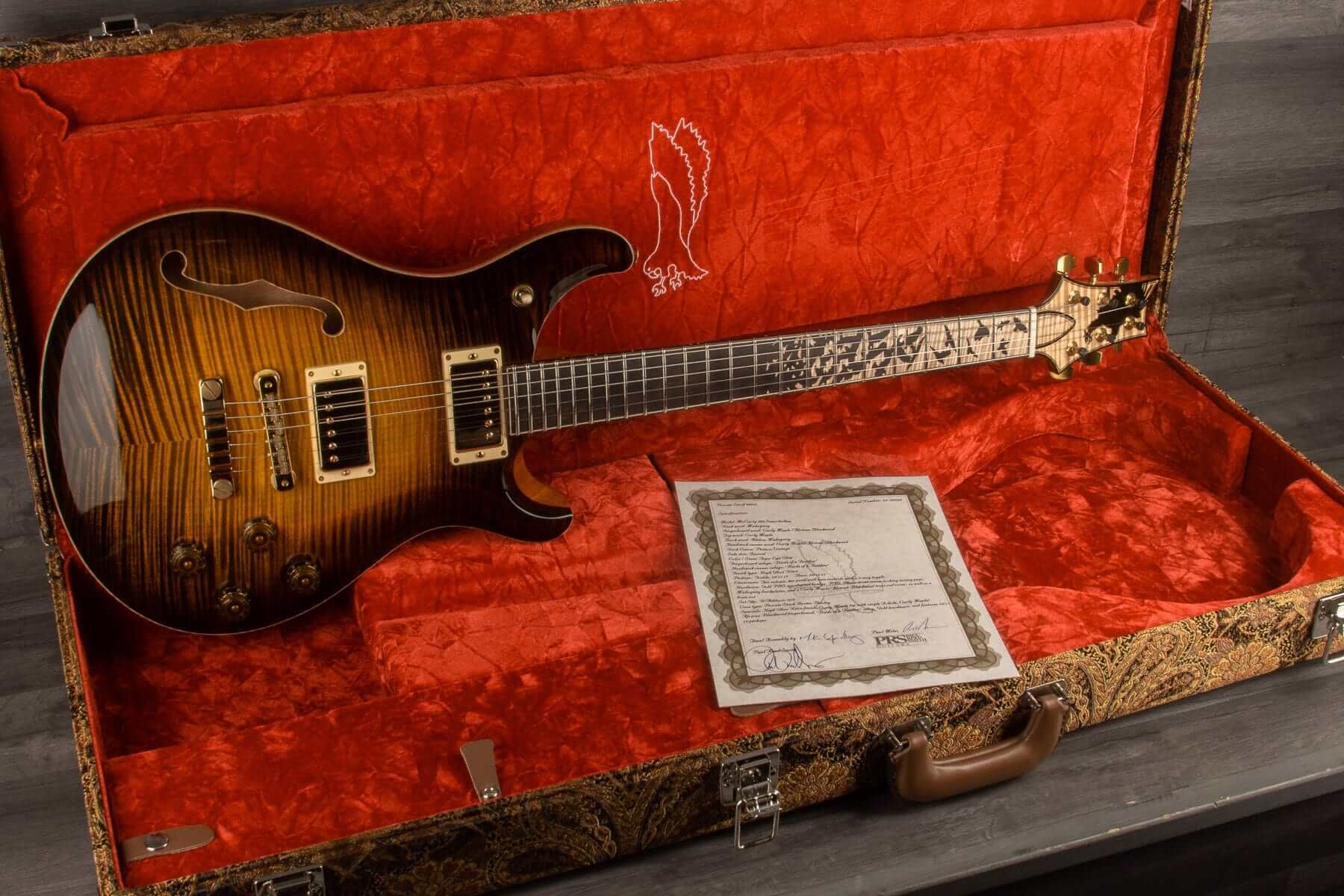 PRS Private Stock McCarty 594 Semi-Hollow #9824 - Tiger Eye Glow