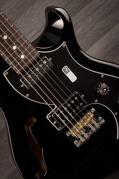 PRS S2 Vela Semi-Hollow Electric Guitar - Black with Dot Inlays