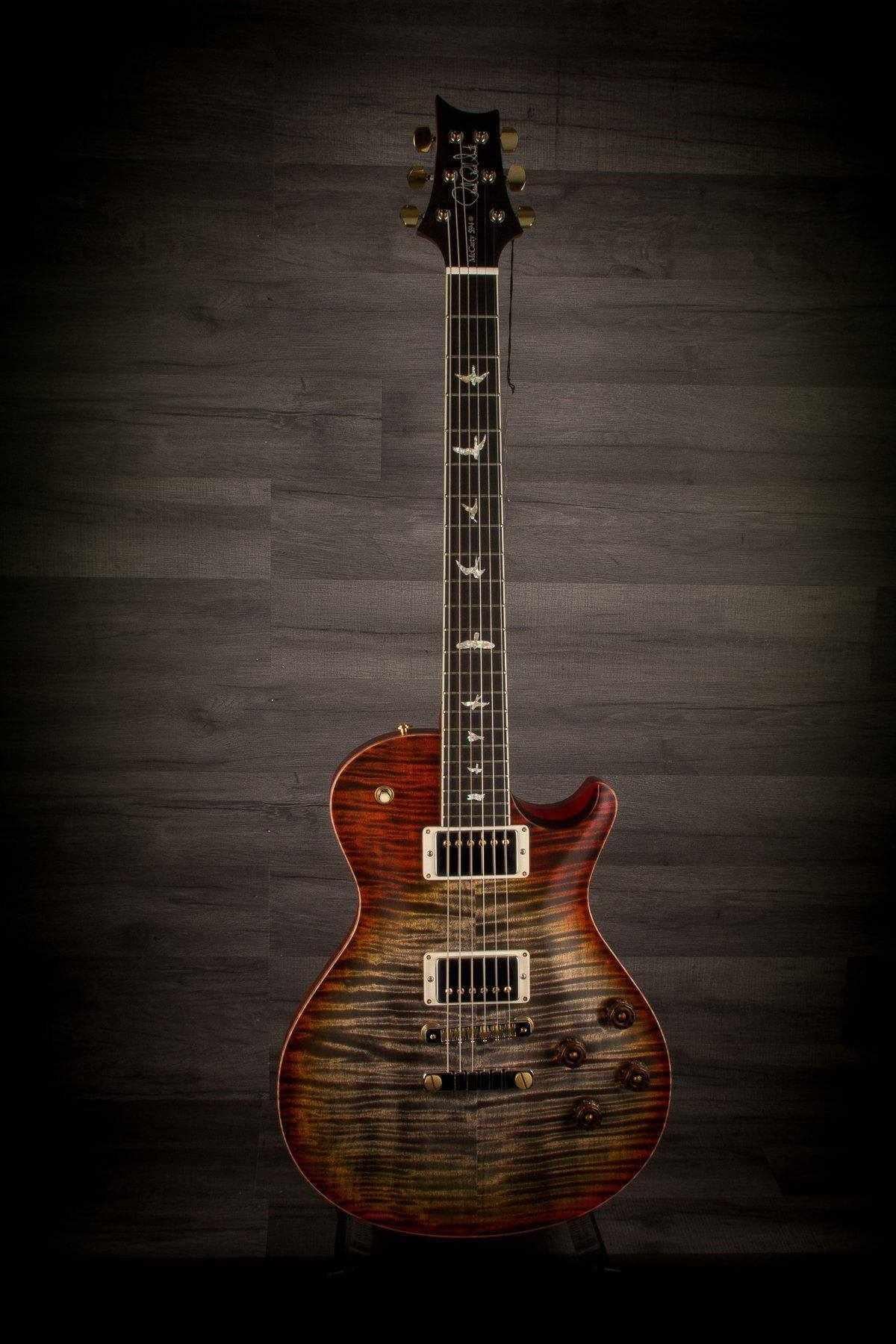 PRS SC594 Wood Library Burnt Maple Leaf Satin, Natural Back s#246759