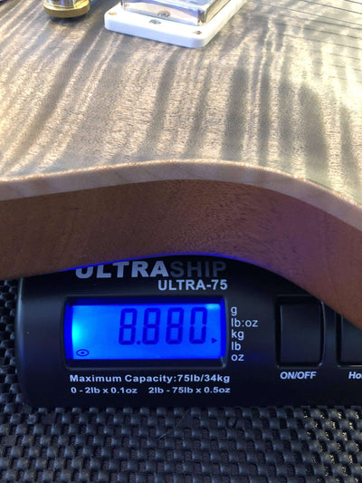 PRS SC594 Wood Library Faded Whale Blue, Natural Back s#246696