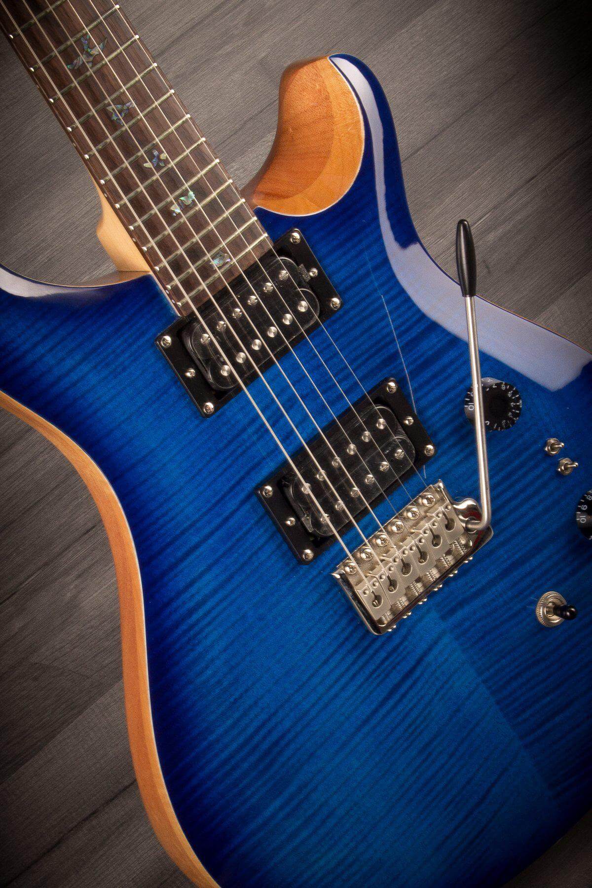 PRS SE 35th Anniversary Custom 24 Faded Blue Burst - MusicStreet