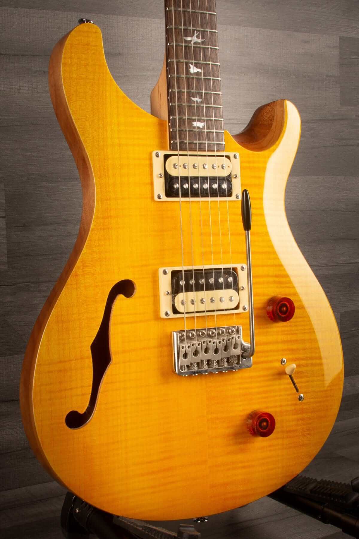 PRS SE Custom 22 Semi Hollow Santana Yellow - MusicStreet