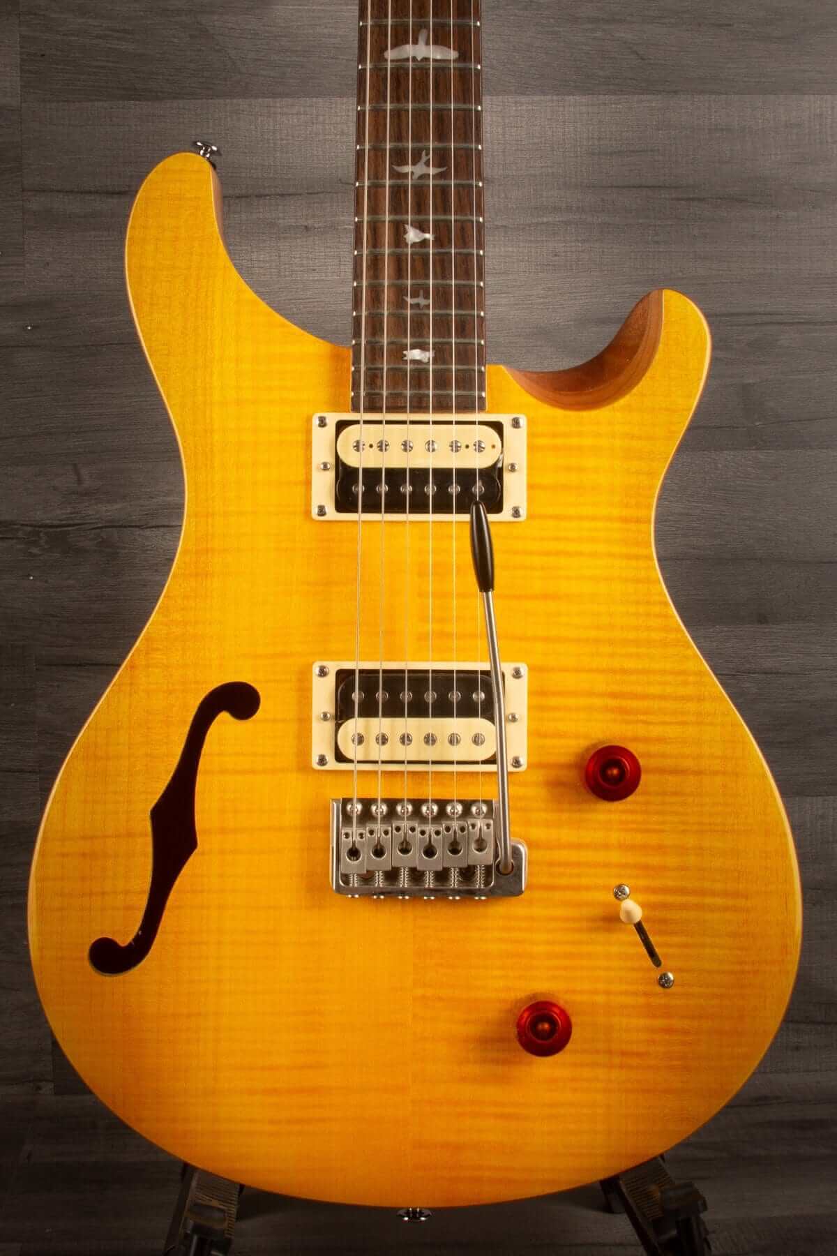 PRS SE Custom 22 Semi Hollow Santana Yellow - MusicStreet