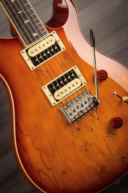 PRS SE Custom 24 Electric Guitar Spalted Maple Top - Vinage Sunburst