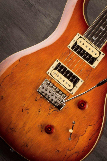 PRS SE Custom 24 Electric Guitar Spalted Maple Top - Vinage Sunburst