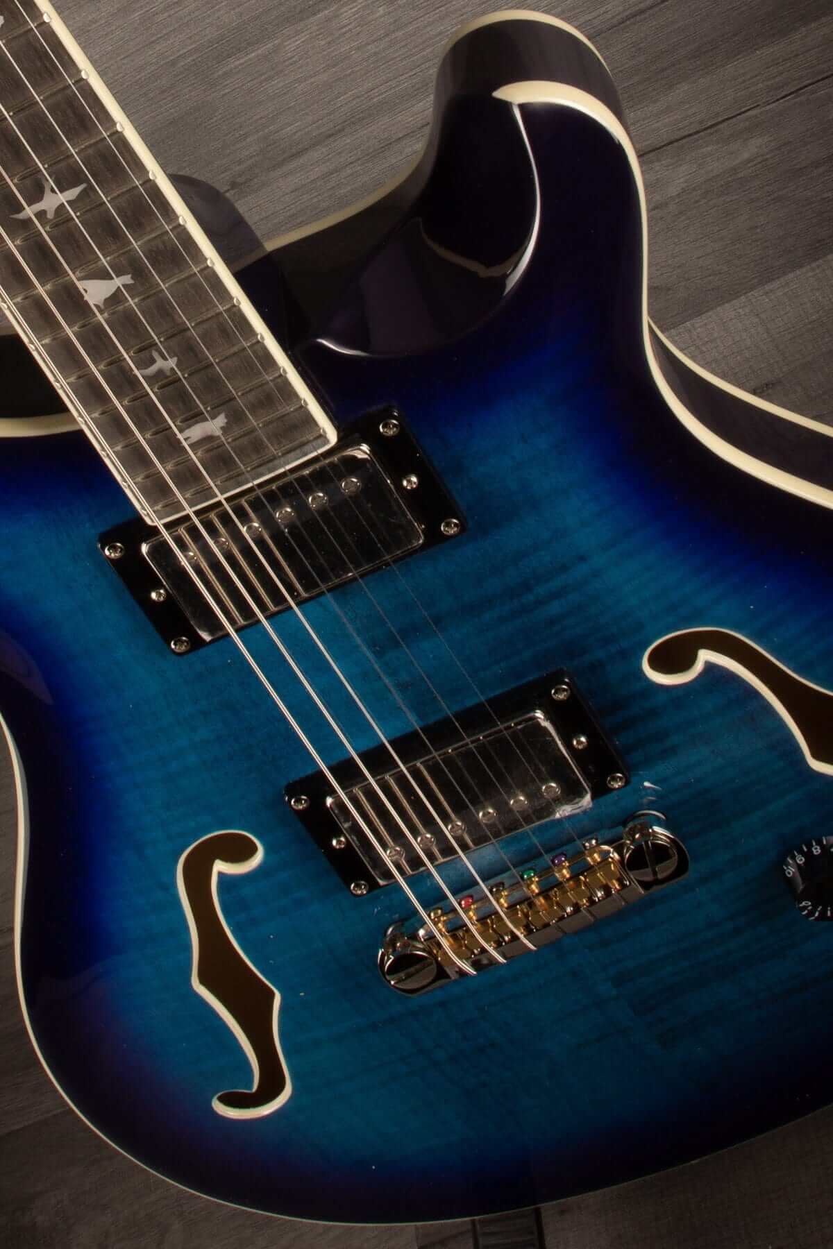 PRS SE Hollowbody II Faded Blue Burst
