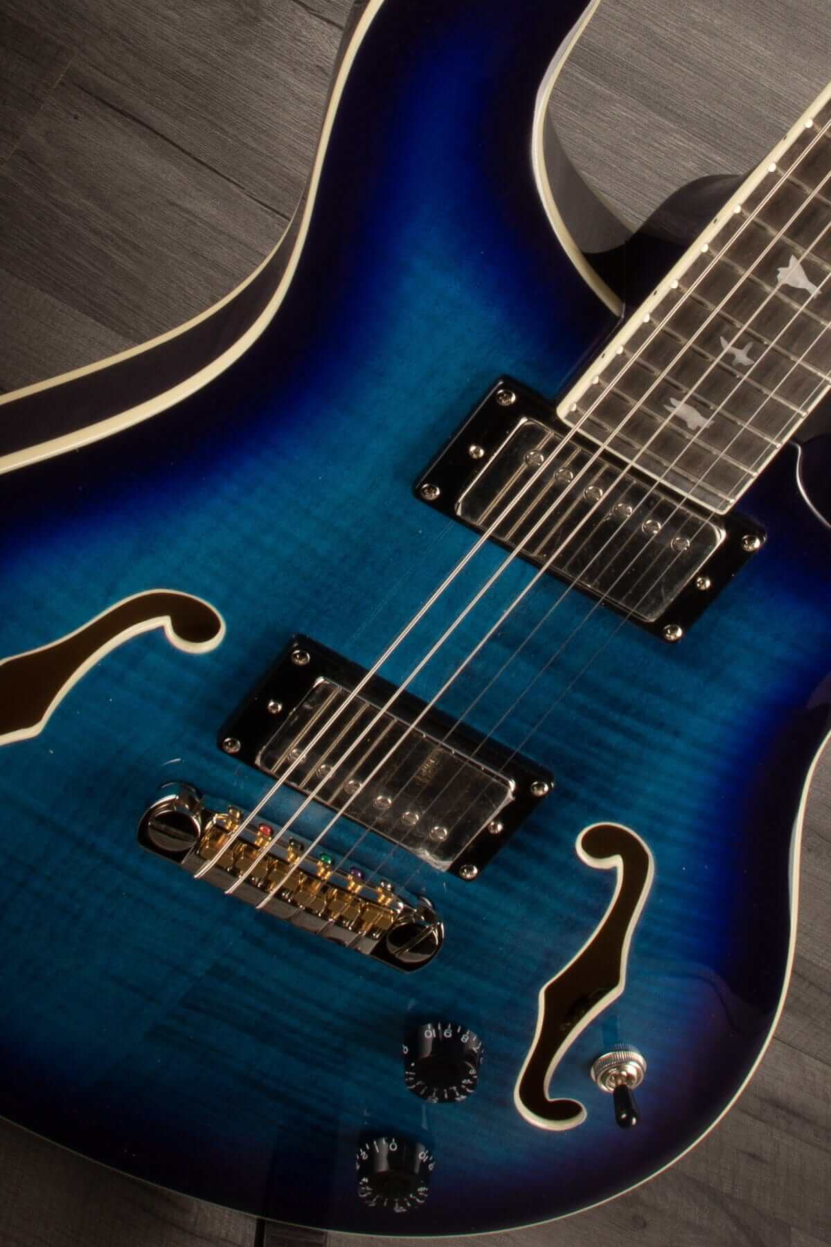 PRS SE Hollowbody II Faded Blue Burst