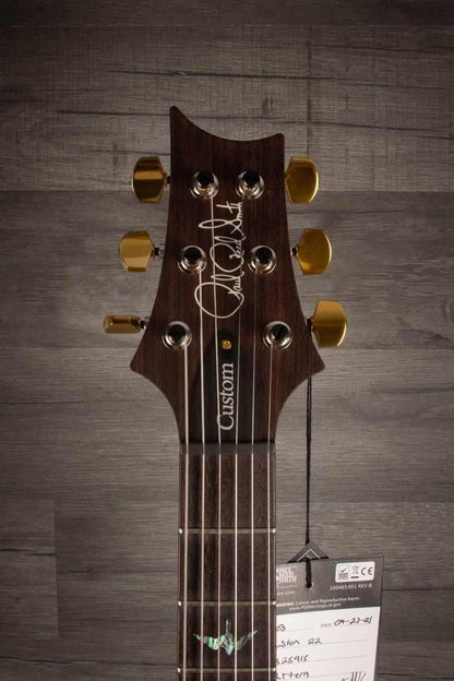 PRS Wood Library Custom 22 Blue Fade - solid Rosewood neck