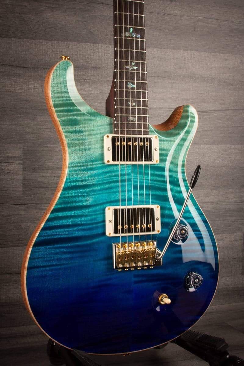 PRS Wood Library Custom 22 Blue Fade - solid Rosewood neck - MusicStreet